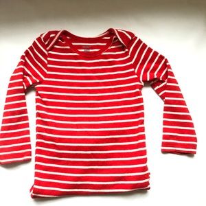 18 month red and white bodysuit